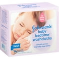 Johnson's Bedtime Washcloths, 14 Count