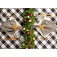 thumbnail image 6 of Contemporary Home Living Buffalo Checkered Rectangular Tablecloth - 84" - Black and White, 6 of 8