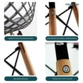 thumbnail image 3 of Set de Comedor Cristal 120 cm Oslo y 4 Sillas Eames Vento Gris, 3 of 9