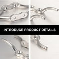 thumbnail image 5 of CIMAXIC Durable Stainless Steel Rope Cleat for Boat Use with Large Tie Off Area and Open Base 2pcs Silver,4.33"X0.91"X0.47", 5 of 5