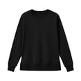 thumbnail image 4 of CAIVO Women Plus Size Ribbed Long Sleeve Side Slit Sweatshirt Crewneck Pullover Casual Loose Fit Tunic Tops Solid Color Lightweight Cozy Fall Streetwear, 4 of 4