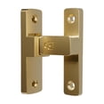 thumbnail image 1 of Pestillo de puerta de Pestillo de bloqueo con tornillos de fijación Hardware resistente Pestillo abatible Cerradura de puerta de seguridad Dorado, 1 of 8