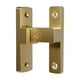 thumbnail image 1 of Pestillo de puerta de Pestillo de bloqueo con tornillos de fijación Hardware resistente Pestillo abatible Cerradura de puerta de seguridad Dorado, 1 of 8