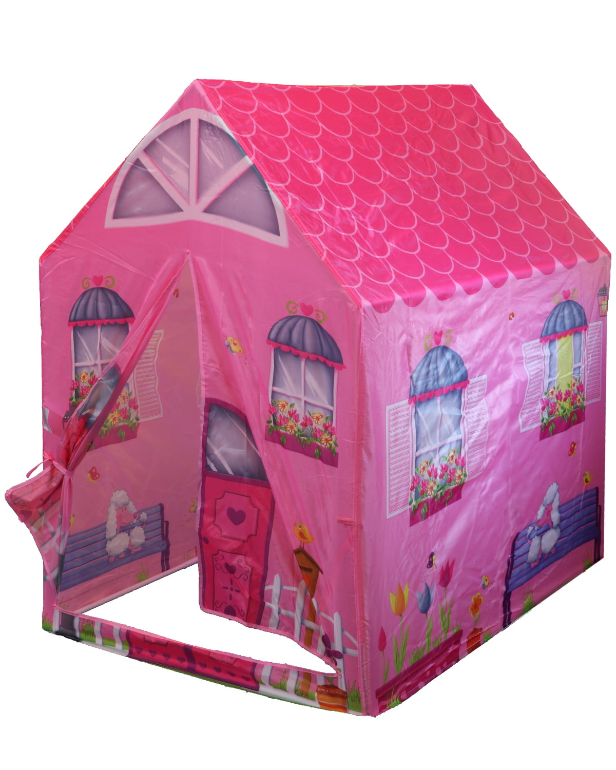 POCO DIVO Princess Castle Girls Play House Indoor Pink Toy Tents Kids Outdoor Playhouse 