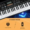 61-Key Portable Electronic Piano Keyboard w/LCD Screen, Microphone ...