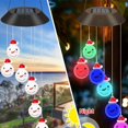 thumbnail image 2 of 2pcs Solar Navidad Viento Chimes Colgando Lámpara LED Césped Paisaje Decoración kusrkot Luz de chime de viento, 2 of 8