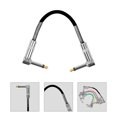 thumbnail image 1 of GETAJGHSD 1Set Guitar Effects Cables Black 6Inch Length for Musicians and Music Performance, 1 of 8