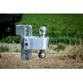 thumbnail image 4 of Weigh Safe Adjustable Trailer Hitch Ball Mount - 10" Adjustable Drop Hitch for 3" Receiver - Premium Heavy Duty Aluminum Trailer Tow Hitch w/Chrome Plated Tow Balls (2" & 2 5/16") - 21,000 GTW, 4 of 6