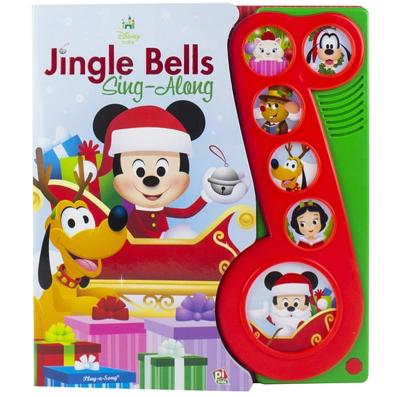 Pre-Owned Disney Baby - Mickey Mouse Christmas Jingle Bells Sing-Along Song Book - PI Kids