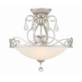 thumbnail image 4 of 5010-OS-CL-MWP Crystorama Lighting Ashton - Three Light Semi-Flush Mount in Classic Style - 16.5 Inches Wide by 16.25 Inches High-Hand Cut Crystal, 4 of 7