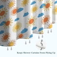 thumbnail image 6 of White Sun Cloud Pattern Shower Curtain 72"x72" ,Bathroom Decorative Shower Curtains Set with 12 Hooks,Modern Waterproof Washable Shower Curtain, 6 of 6