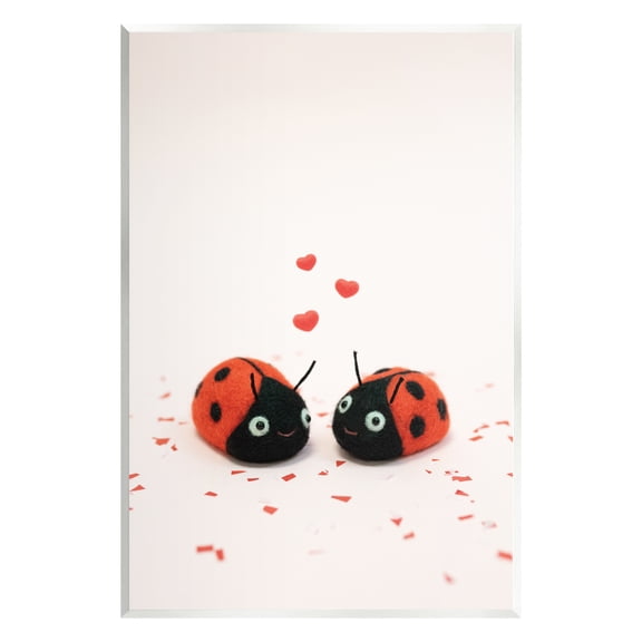 Stupell Industries Ladybugs Valentine's Hearts Holiday Photography Unframed Art Print Wall Art