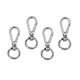 thumbnail image 2 of Paquete de 4 ganchos de mosquetón con ojales giratorios, clips, ganchos de hardware para bolsos, Plata, 2 of 8