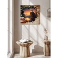 thumbnail image 5 of Wall Art Prints, Independence Day Framed Canvas Prints for Bedroom Living Room Bathroom Office, Rustic American Flag Eagle Nature Scenery Gallery Wrap Wall Art Poster for Gifts Home Decor 16"x16", 5 of 9