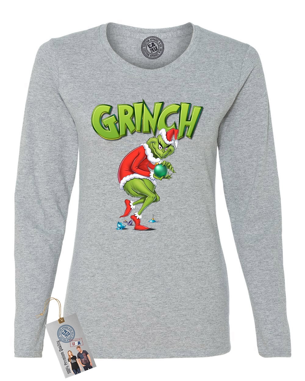Custom Apparel R Us You're A Mean One Mr Grinch Christmas Womens Long