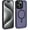 Dark Purple, variant on TwinTech Shockproof Slim Cell Phone Case for Apple iPhone 15 Pro Max, Light Green