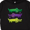 thumbnail image 3 of Inktastic Mardi Gras Holiday Alligators Toddler Hoodie, 3 of 4