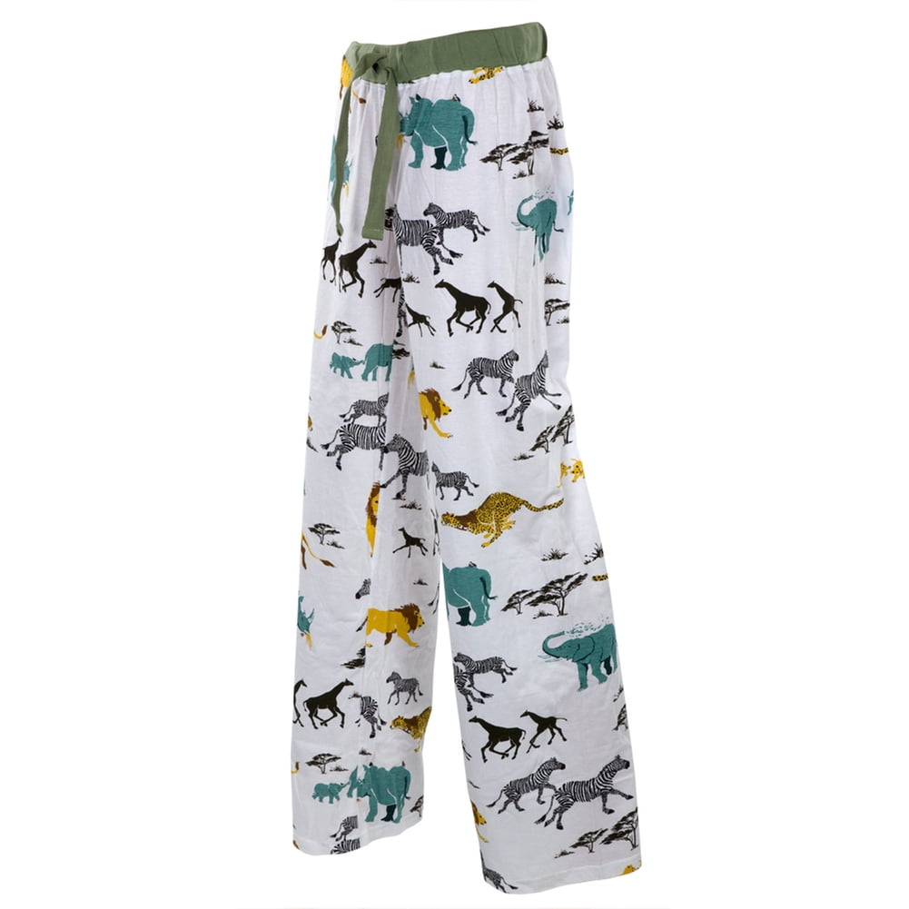 Safari Animals Adult Pajama Pants - Medium - Walmart.com