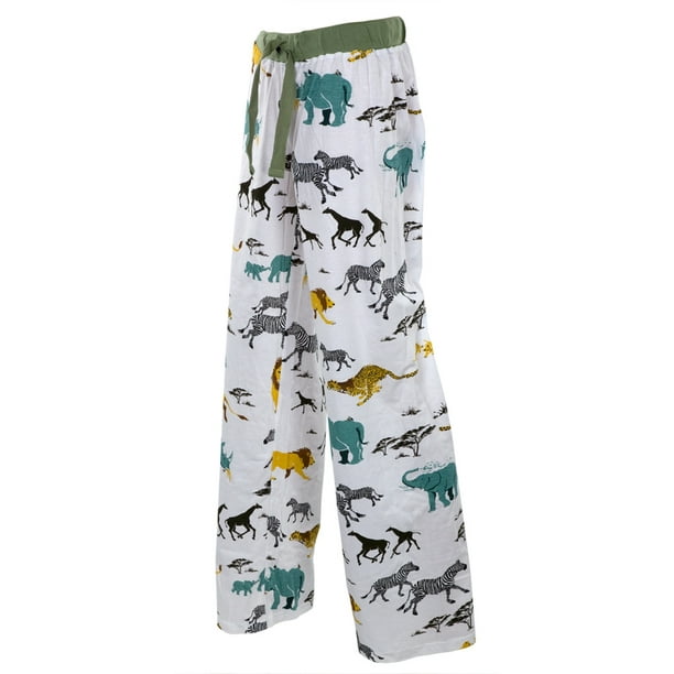 Old Glory - Safari Animals Adult Pajama Pants - Medium - Walmart.com ...
