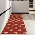 thumbnail image 4 of Red Christmas Tree Pattern Kitchen Rug Mat,Kitchen Runner Rugs Non Skid Washable,Decorative Kitchen Floor Mats for Kitchen,Sink,Laundry,17"X47", 4 of 5