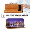 thumbnail image 4 of Case for Google Pixel 6 Pro, Magnetic Matte Premium PU Leather Stand Flip Cover with Card Slots and Wallet, Shockproof and Full Body Protection Compatible with Google Pixel 6 Pro - Yellow, 4 of 10