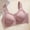 Pink, variant on Women's Wireless Bras Adjustable Strap Front Hook Closure Seamless Push Up Casual