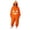 O385 Orange, variant on Curuila Halloween Adult Jumpsuit Fleece Hallowmas Pumpkin Hooded Pajamas For Women And Men Party Fashionable Homewear Jumpsuit Size L