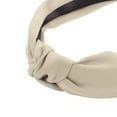 thumbnail image 4 of Unique Bargains Knotted Headband for Women Top Knot Head Bands Hair Fashion Hair Accessories Beige, 4 of 7