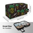 thumbnail image 4 of Goofa Pineapples Printed Toiletry Bag with Handle,Large Capacity Travel Makeup Cosmetic Bag for Women, Carry on Airport Airline Compliant Bag, 4 of 9