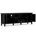 thumbnail image 3 of Warm Shaker Wood 72" Transitional TV Media Stand in Black For TVs up to 80", 3 of 11