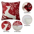 thumbnail image 2 of Sakiyrr 4 Pack Christmas Pillow Covers 20"x20" Set of 4, Xmas Throw Pillow Cases Decorations, Red, 2 of 8