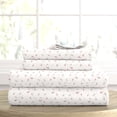 thumbnail image 2 of Simply Soft by Merit Linens 4-Piece Blue or Pink Floral Patterned Twin, Queen, King Bed Sheet Set, 2 of 3