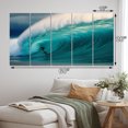 thumbnail image 4 of Designart "Dreamy Surfing on Hawaiian Waves I" Hawaii Wall Art Prints Set, 4 of 5