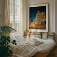 thumbnail image 4 of Strossmayerovo náměstí, Prague - Prague Czechia Photography Architecture Nightlife City Street Photography Travel Poster Vintage Night Sky Unframed Wall Art Print 12 x 16 inches, 4 of 13