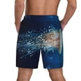thumbnail image 3 of Kdxio White Jellyfish Dansing In The Ocean Print Men'S Swim Trunks With Compression Liner 7 Inch Inseam Quick Dry Swim Shorts, 3 of 7
