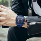 thumbnail image 2 of Reloj de pulsera Mini Focus MF0399g con cuerpo negro, analógico, para hombre, con correa de silicona azul y hebilla simple, 2 of 8