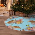 thumbnail image 5 of Sikiie Turtles And Corals Nativity Christmas Tree Skirt, Jesus Christian Winter Holiday Tree Mat Decoration(30-48IN)30", 5 of 6