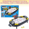 thumbnail image 2 of Gamie Air Hockey Tabletop Mini Game, Desktop Sports Game with Mini Hockey Table, 2 Pucks, and Scoreboard, Fun Indoor Games for Home, Office, Best Gift Idea for Kids, 2 of 7