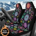 thumbnail image 2 of Uorisanigo Car Seat Covers Front Seats Blanket Cloth Hawaiian Ethnic Flower Seat Cover, 2Pcs Auto Seats Covers Universal for SUV Trucks Sedan, Stylish Car Accessories, 2 of 7