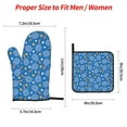 thumbnail image 2 of Salouo Tennis for Oven Mitts and Potholders BBQ Gloves-Oven Mitts and Pot Holders Non-Slip Cooking Gloves for Cooking Baking Grilling (4-Piece Set), 2 of 6