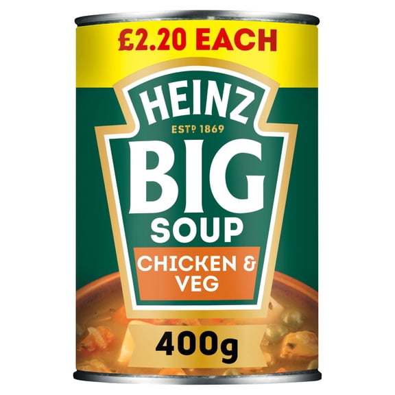 Heinz Big Soup Chicken & Vegetable 400g (pack of 12)