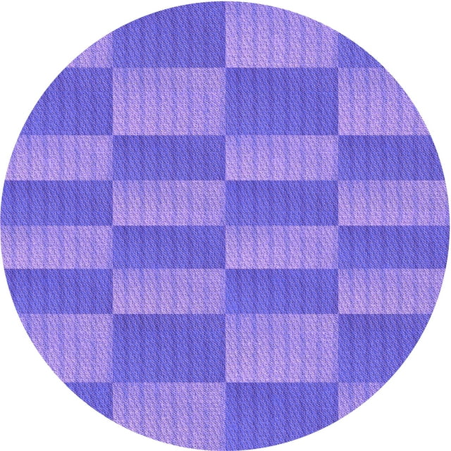 Ahgly Tapis d'Intérieur Lavable en Machine Carré Transitionnel Mimosa Violet, 3 Pieds Carré