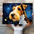 thumbnail image 4 of Wire Fox Terrier Canvas Unframed Colofull Inspired bedroom decor - Dog Pet Family Animal Friend Peace Oil Painting Art Print Canvas Wall Décor, 4 of 4