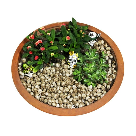 Zeiwohndc 40pcs Tiny Skulls Pack Mini Skull Sculptures for Crafting and Ornamentation