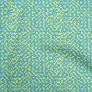 oneOone Cotton Flex Arctic Blue Fabric Block Quilting Supplies Print Sewing Fabric By The Yard 40 Inch Wide-NE