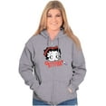 thumbnail image 3 of Betty Boop Attitude Cartoon Character Women Plus Size Zipper Hoodie Brisco Brands 5X, 3 of 5