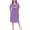 A01-LightPurple, variant on FEREMO Nightgowns for Women Plus Size Print V Neck Sleepwear
