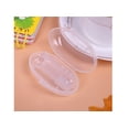 thumbnail image 3 of Baby Silicone Finger Toothbrush with Box Toddler Convenient Durable Portable Transparent Train Toothbrush, 3 of 5