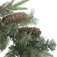 thumbnail image 3 of Northlight Pre-Lit Battery Operated Mixed Pine Christmas Garland - 6' x 9" - LED Cool White Lights, 3 of 3