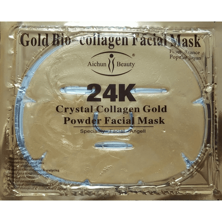 Aichun Beauty 24K Gold Powder Collagen Face Masks EYE Facial Mask Hydrating Moisturizing 10 Ct
